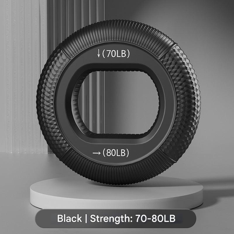 Silicone grip strengthener in fitness setting