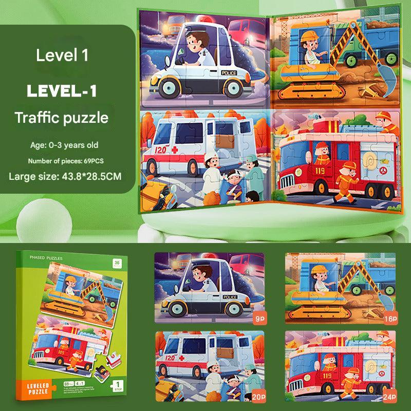 Variant: Color: New Edition Level 1 Large Magnetic Puzzle - Transportation Series (Pack of 1)