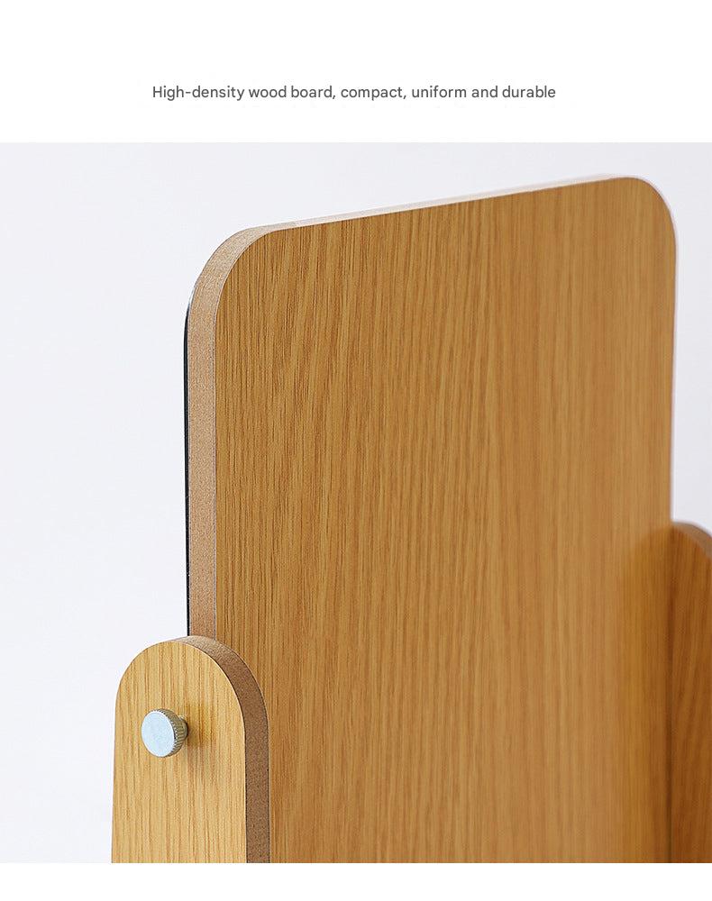 Portable desktop makeup mirror in dorm