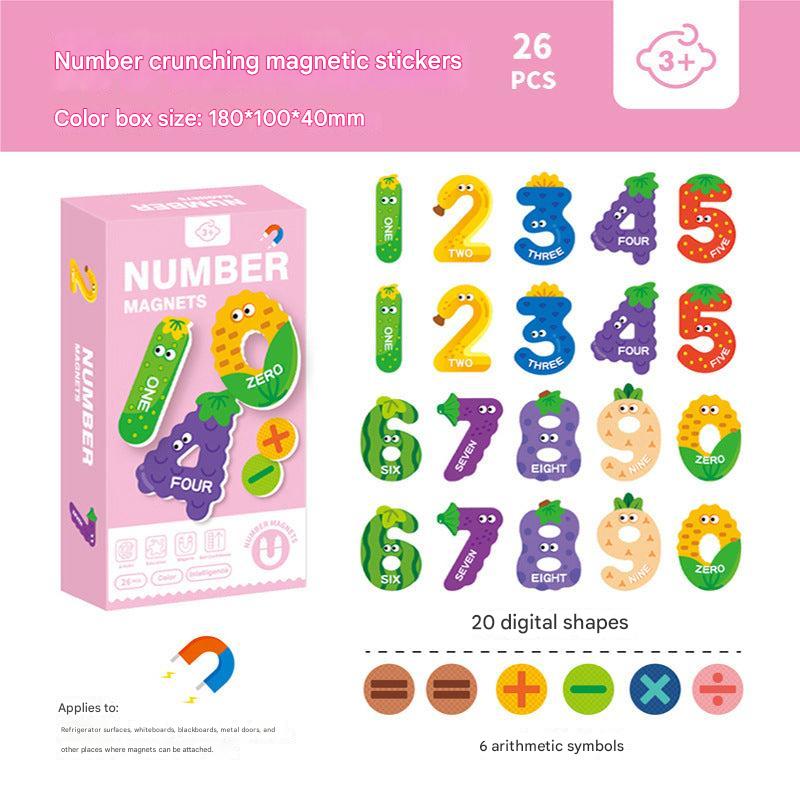 Variant: Set 32: Numeric Calculation Magnetic Refrigerator Stickers (Pack of 1)