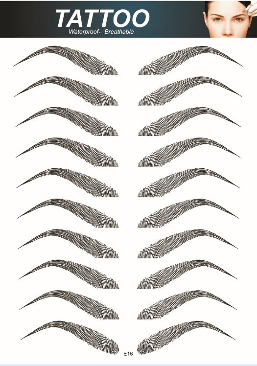 complete set of eyebrow stickers image 3