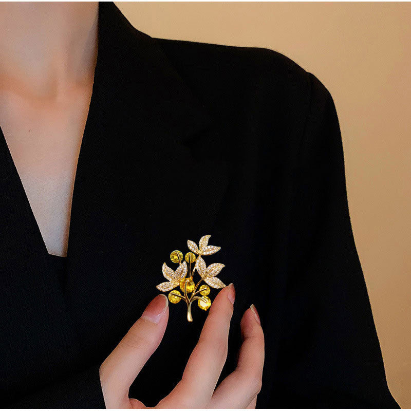 Nature Motif Brooch - Versatile Fashion Pin