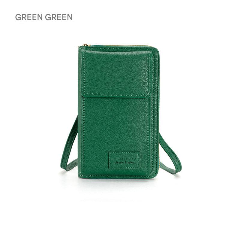 Women phone wallet bag brown