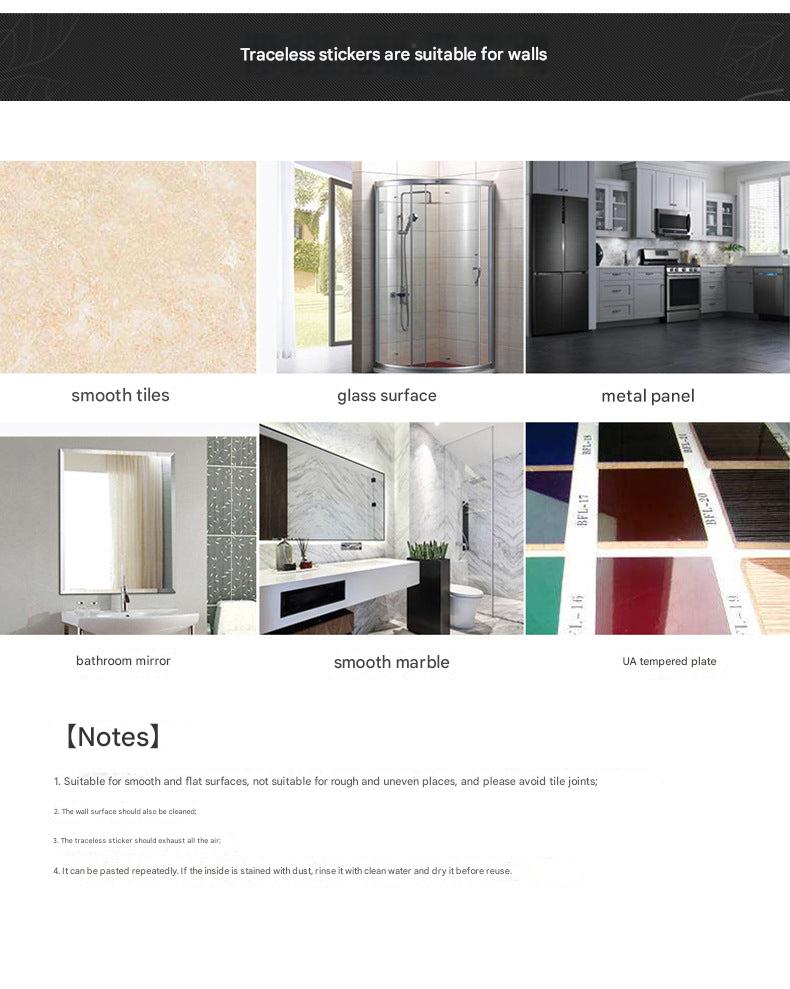 Suction shower head holder installation