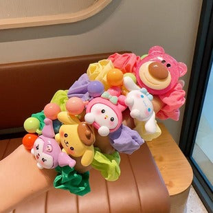 Adorable plush headband for kids in purple color