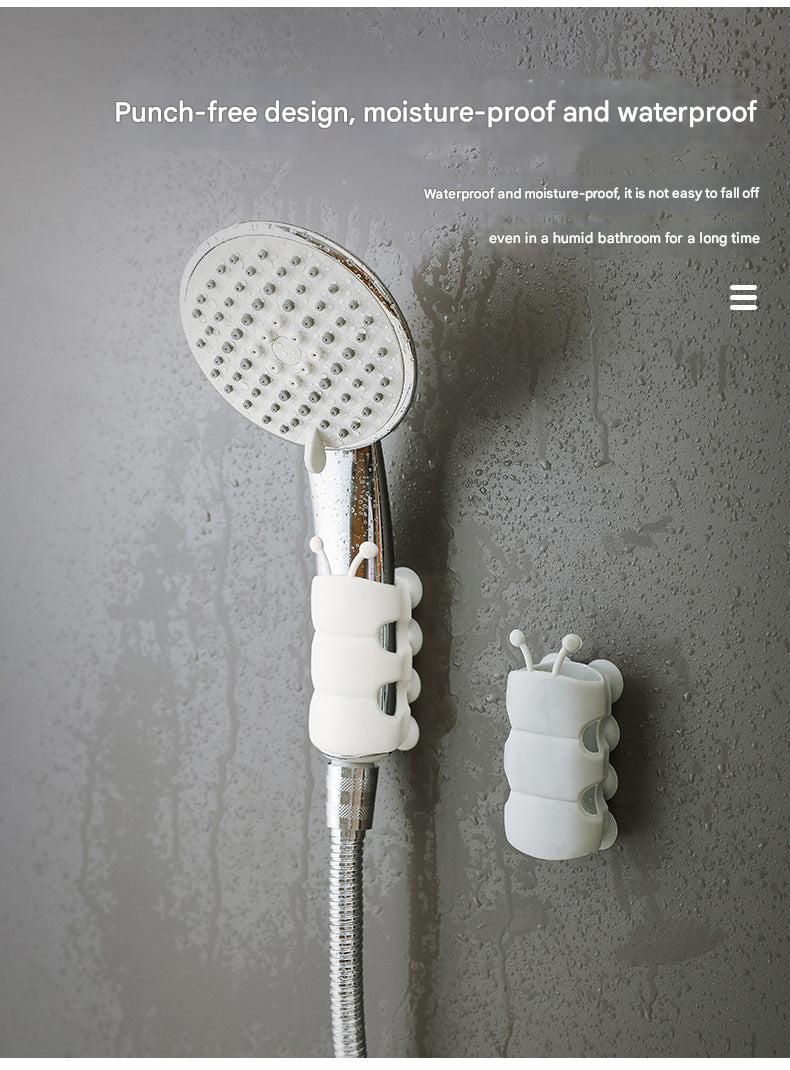 Suction shower head holder installation