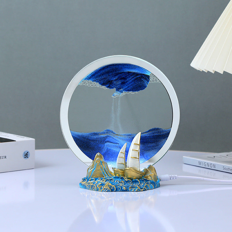 flowing sand picture decorative item