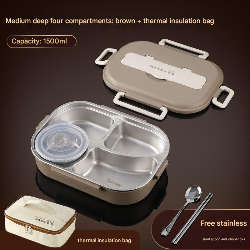 304 stainless steel lunch box with lid