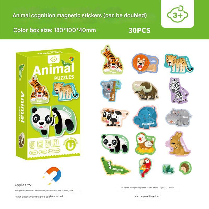 Variant: Animal Cognition Magnetic Refrigerator Stickers Set 30 (Pack of 1)