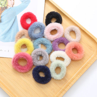 Cute plush headband for kids in pink color