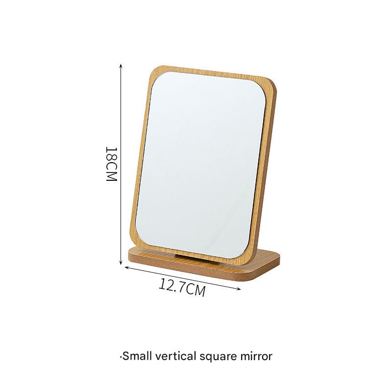 Dressing table wooden makeup mirror