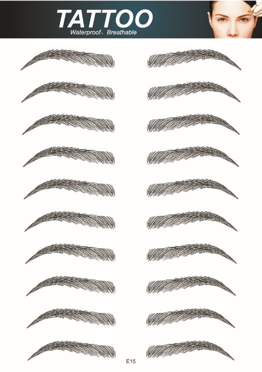 waterproof brow tattoo design image 4