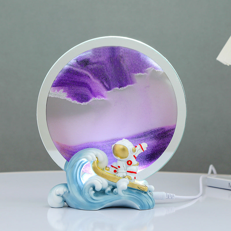 3D dynamic sand art desktop decor