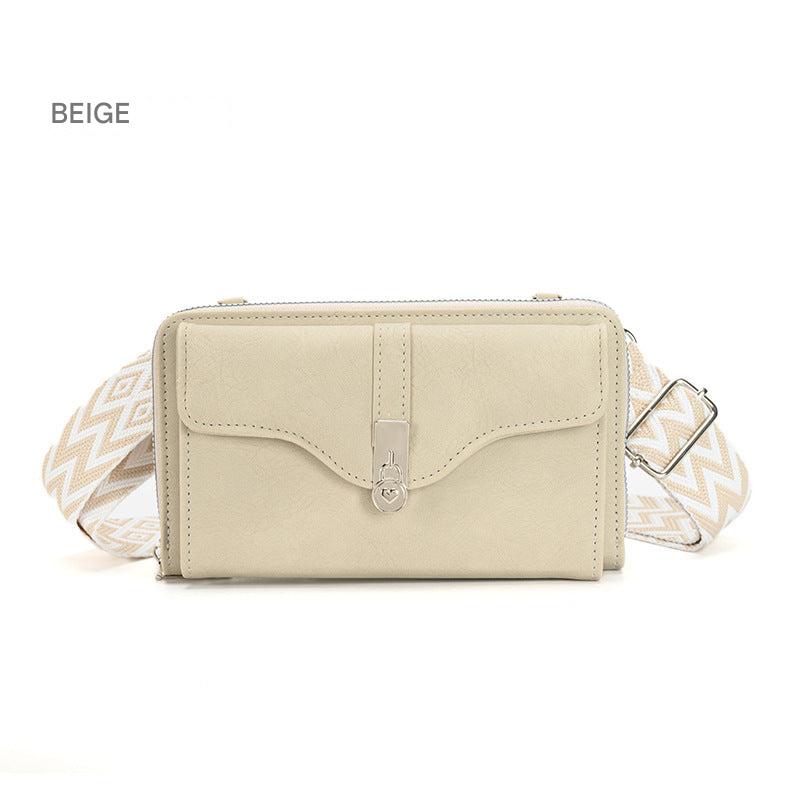 Trendy cream shoulder bag for daily use