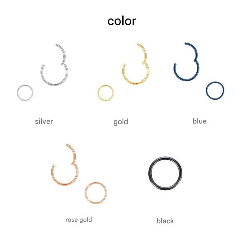 316L stainless steel nose ring in rose gold