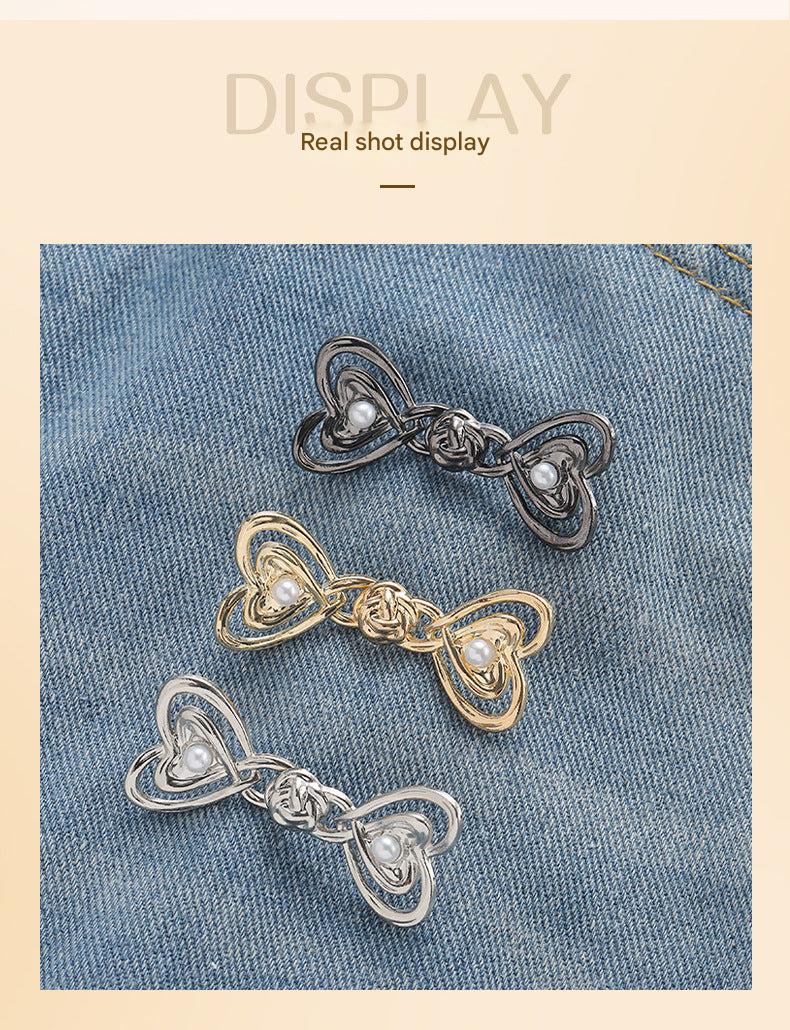 Durable metal waist button