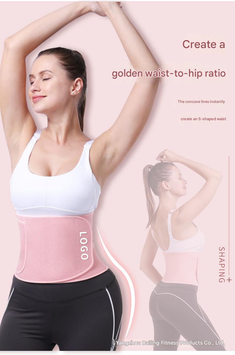 Image of waist trainer worn during workout