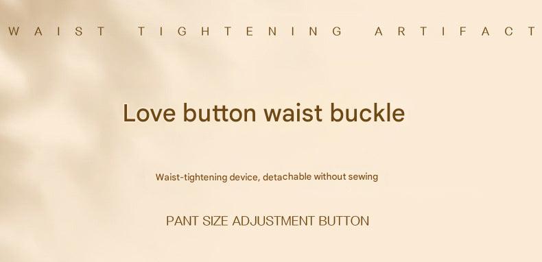 Waist adjustment button for dresses