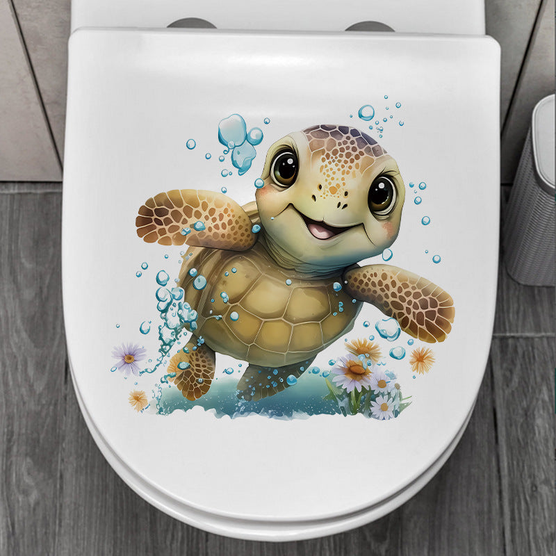 Playful bathroom sticker designs image 4