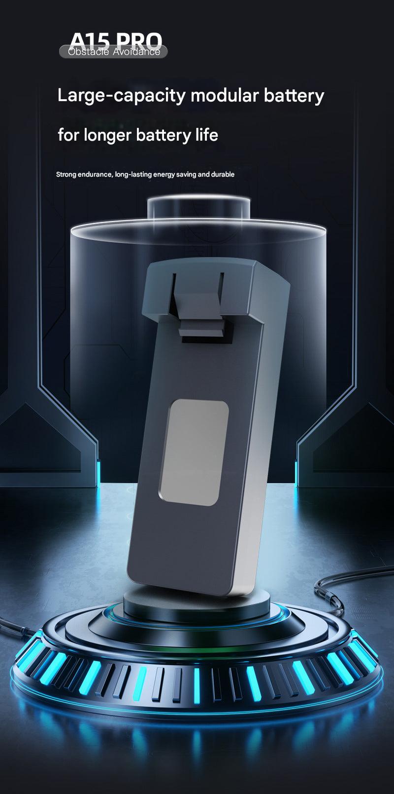 User engaging with A15 drone outdoors