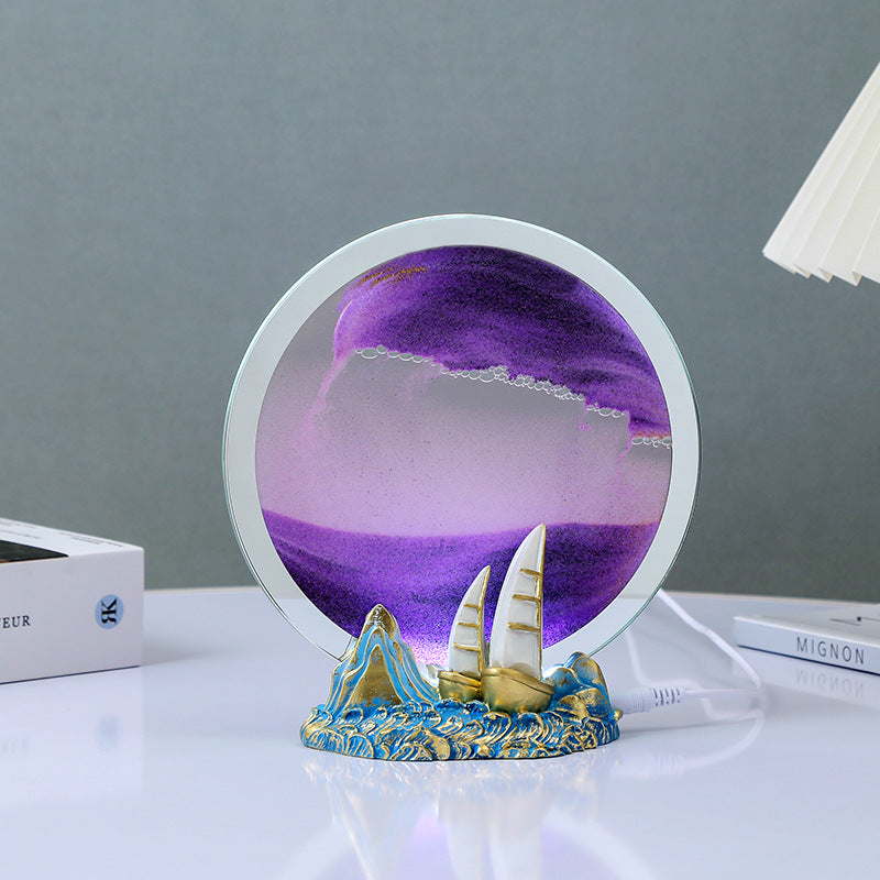 3D dynamic sand art desktop decor