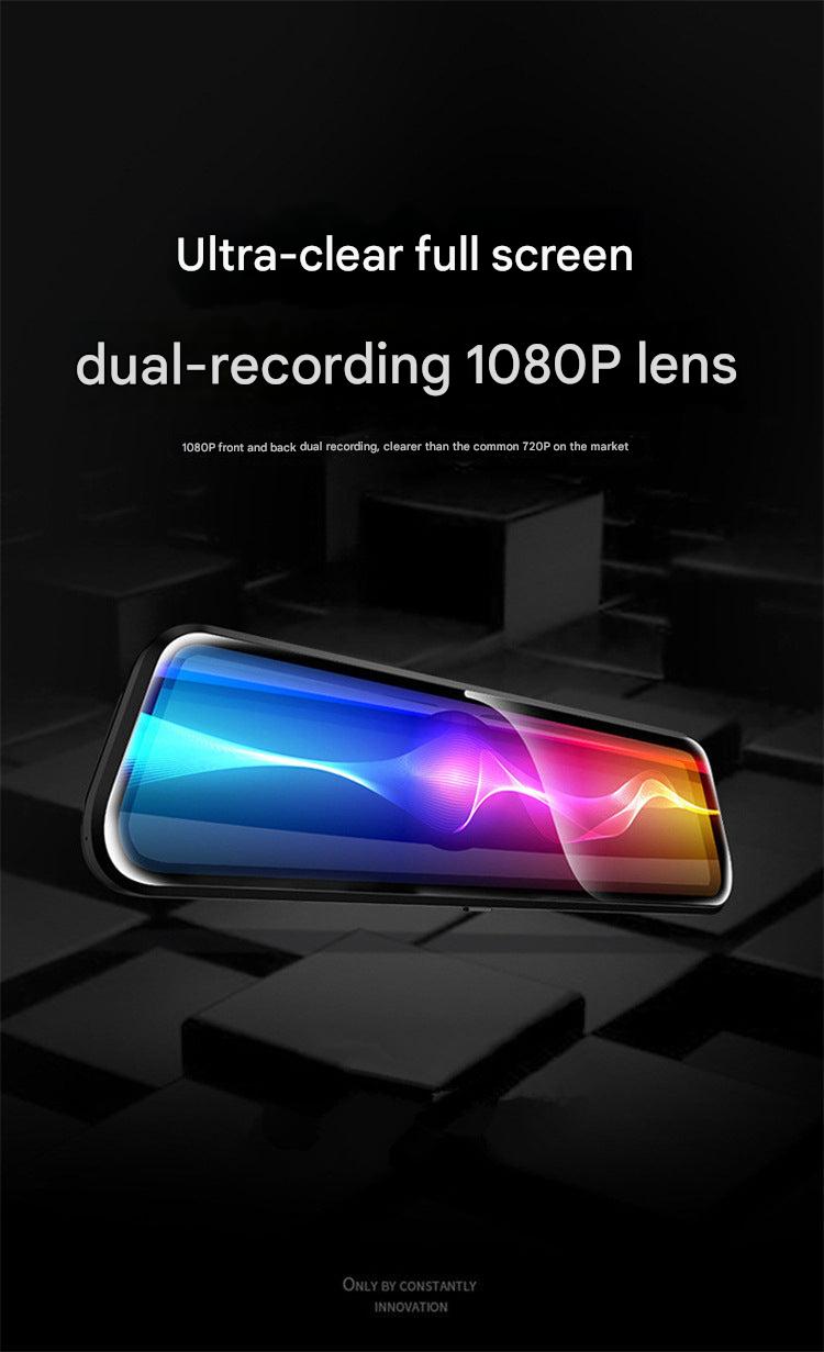 10 inch dual lens dash cam front