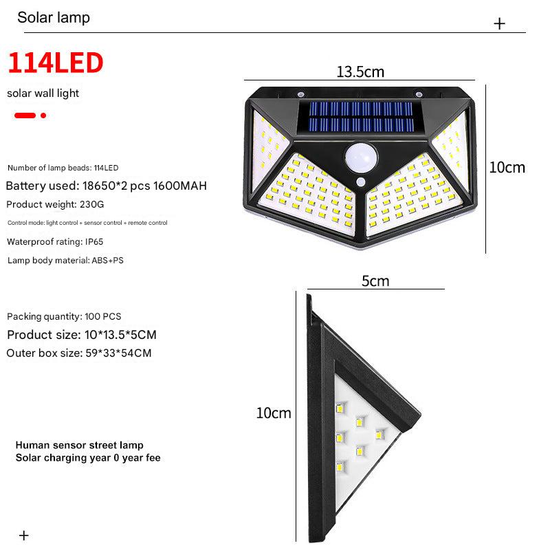 LED Solar Motion Sensor Light in Outdoor Setting