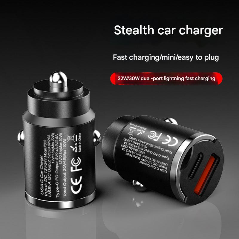 30W USB car charger with dual ports