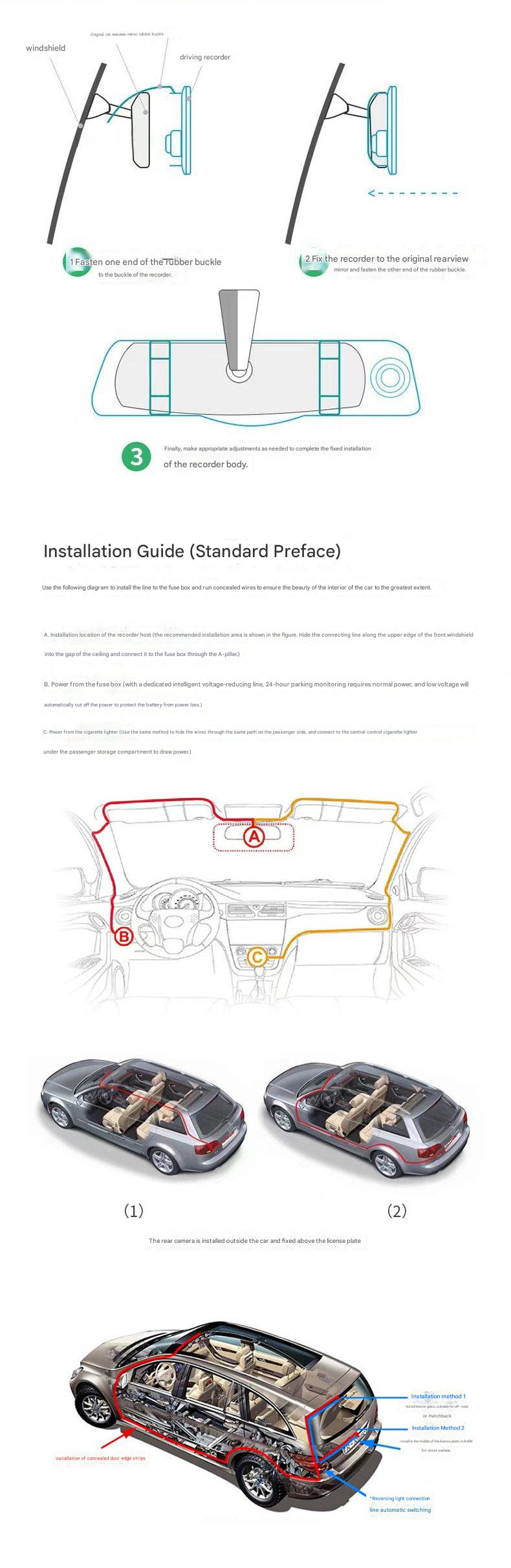 CARPLAY rearview mirror