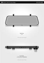 10 inch dash cam with backup camera