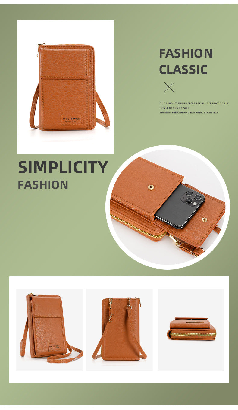 Women phone wallet bag blue