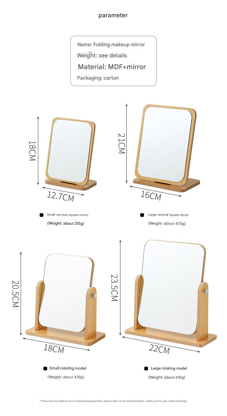 Colorful glass makeup mirror reflection