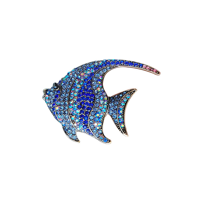 Tropical Fish Brooch Multi-Color Design