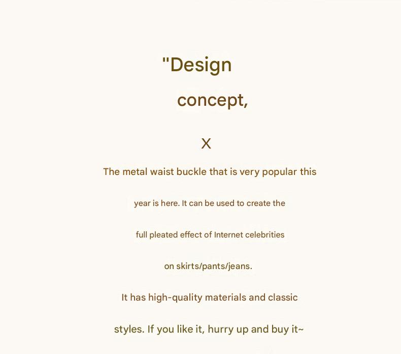 Fashion accessory for clothing