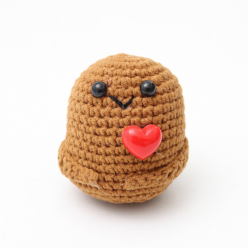 Variant: Deep Brown V-Mouth Acrylic Heart (Pack of 1)