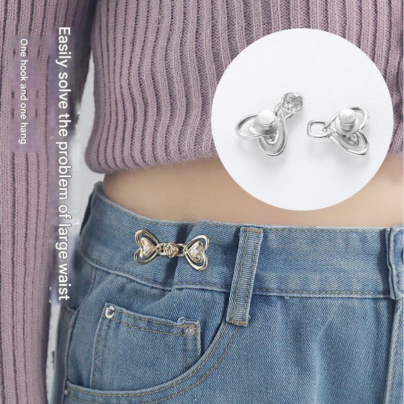 Waist adjustment button for dresses