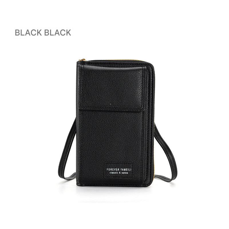 Women phone wallet bag brown