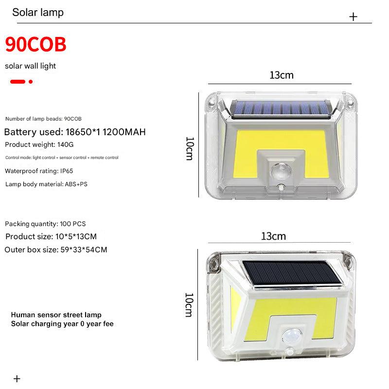 Durable Solar Wall Light with Motion Sensor