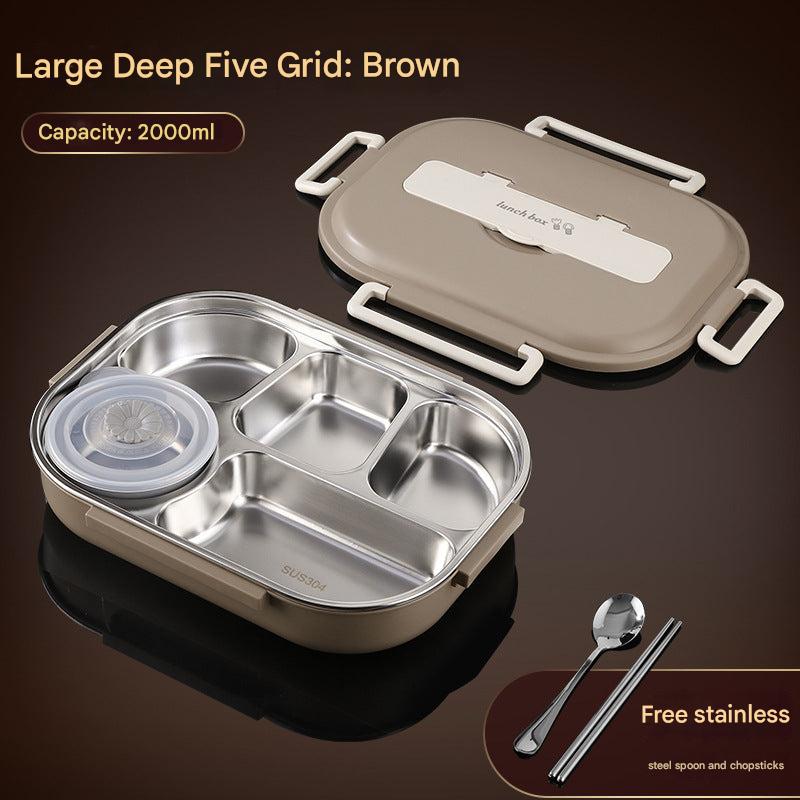 Variant: Brown 2000ml + Soup Bowl (5 Compartments)