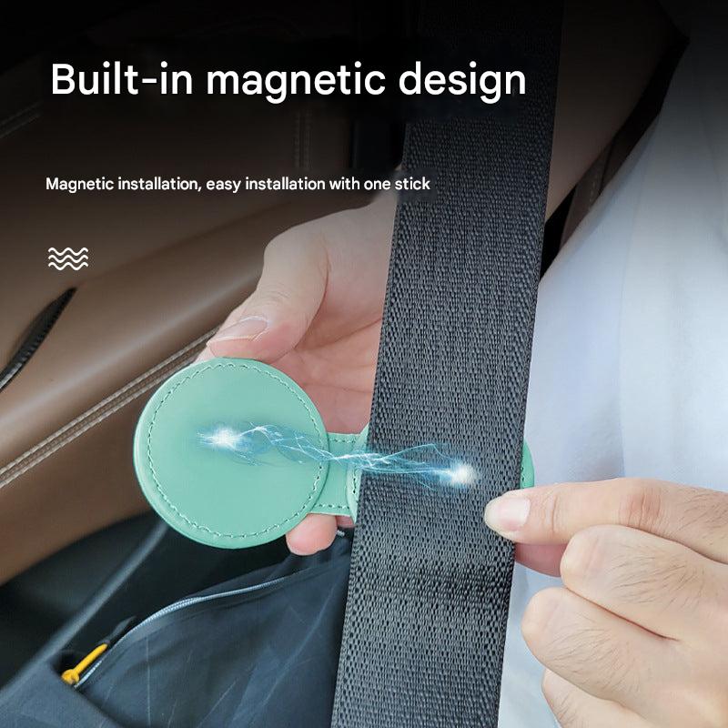 adjustable car seat belt clip brown