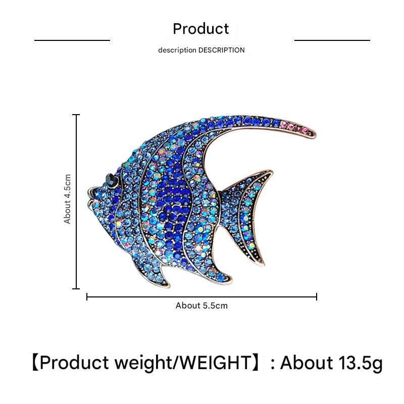 Tropical Fish Brooch Red Color