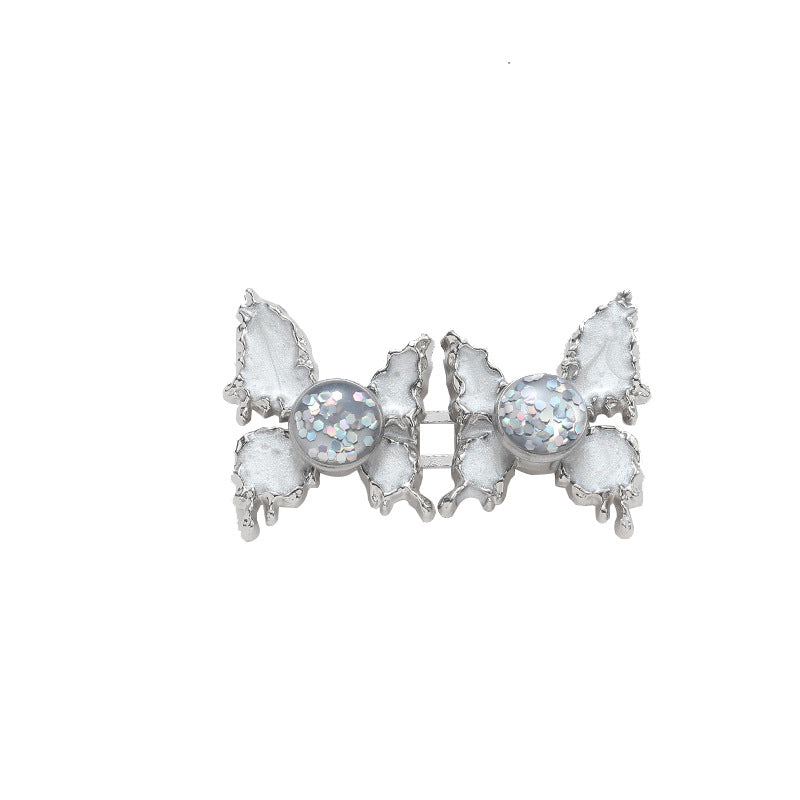 Adjustable Waist Butterfly Buckle with Rhinestones - Color Variety