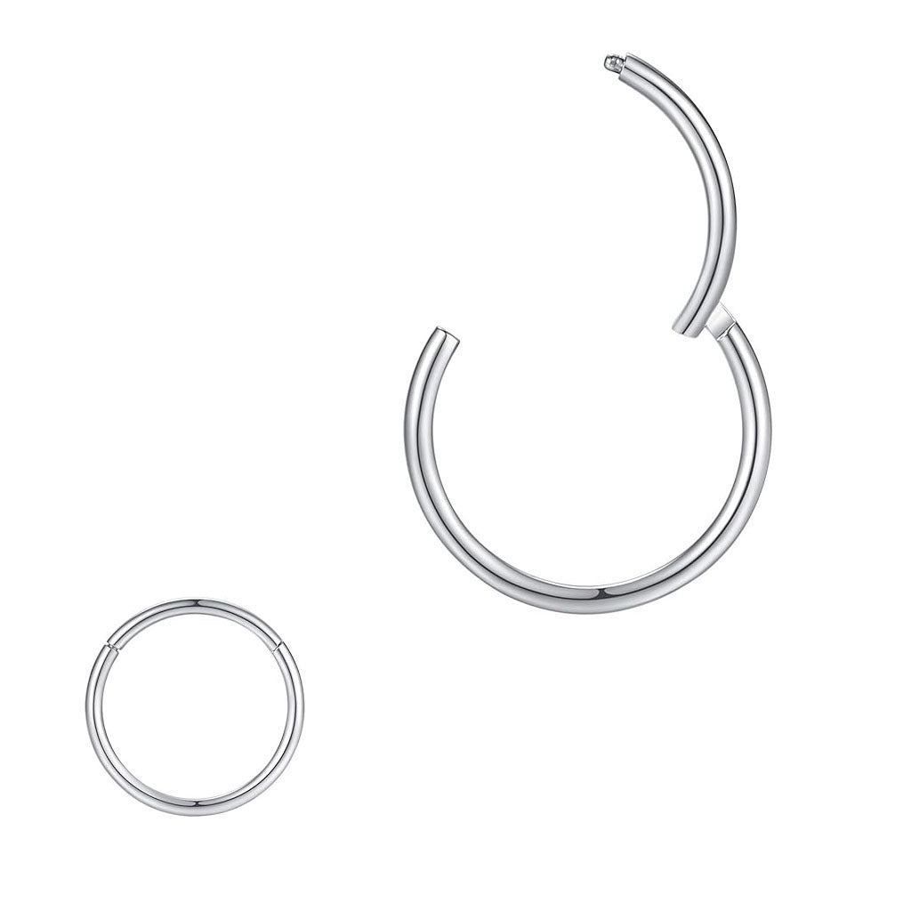 variety of nose rings on display