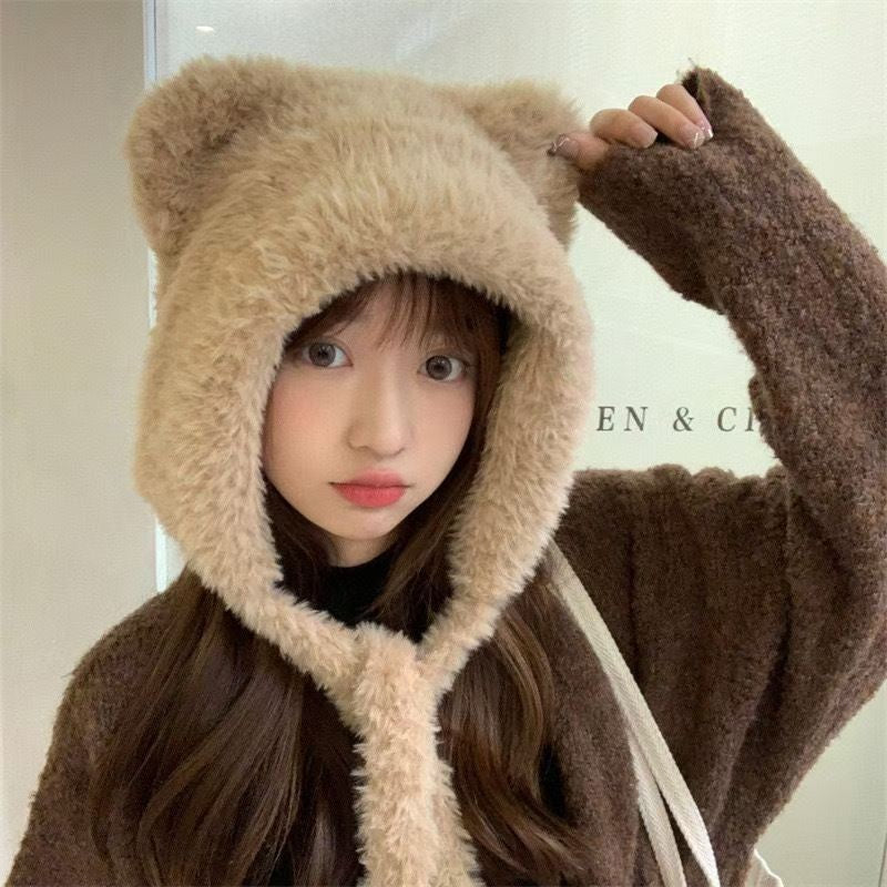 Bear ear hat style for women image 7