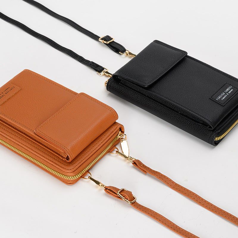 Women phone wallet bag gray