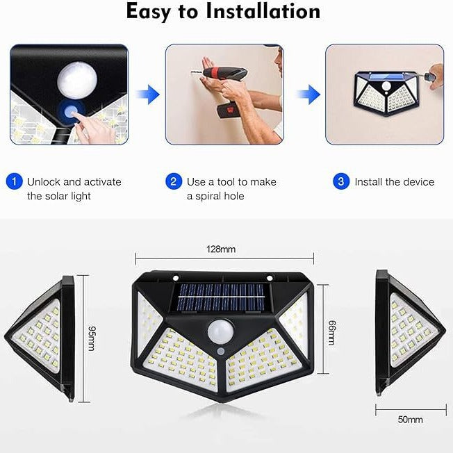 100 LED Solar Garden Light