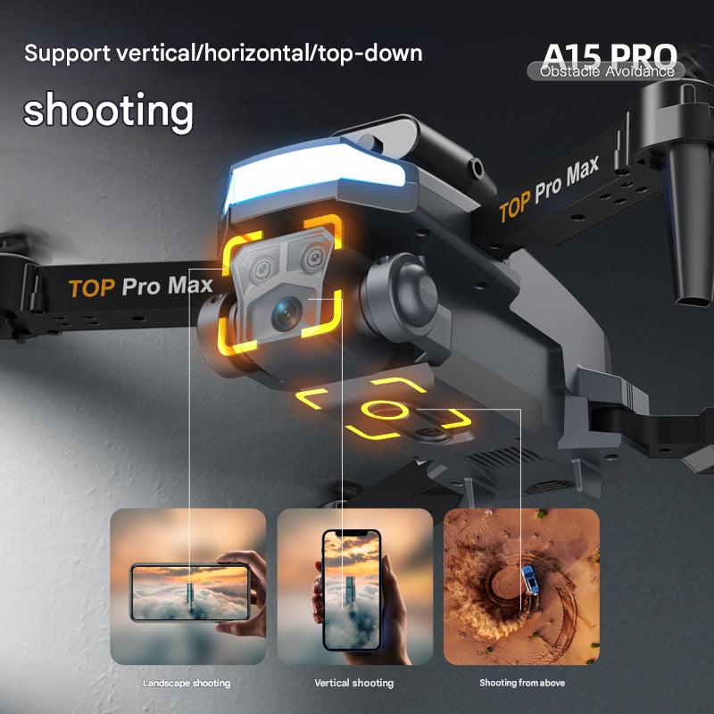 A15 drone with HD camera in flight