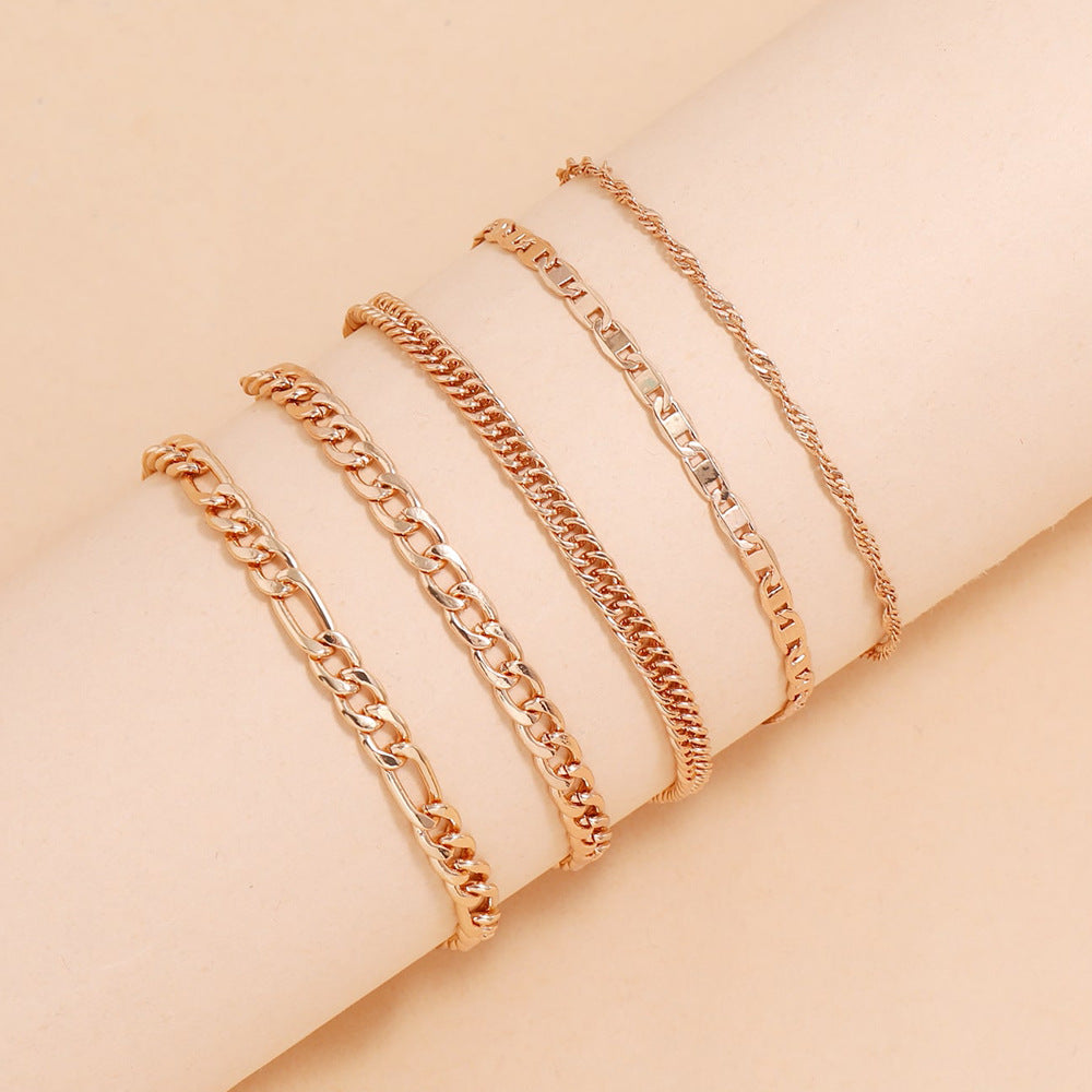 unique snake chain anklet gift set